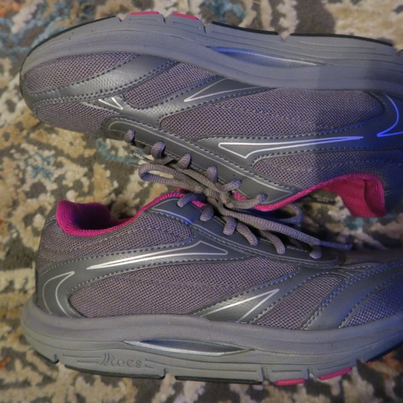 Abeo Rocs Astro Walking Shoes Charcoal Sangria Women's Size 7 Grey Pink - Picture 8 of 9